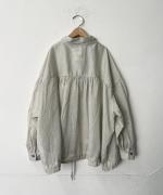 コットンラミースラブローン　シャツジャケット